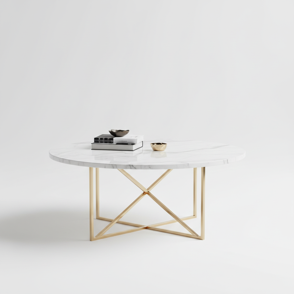 Marble & Gold Coffee Table